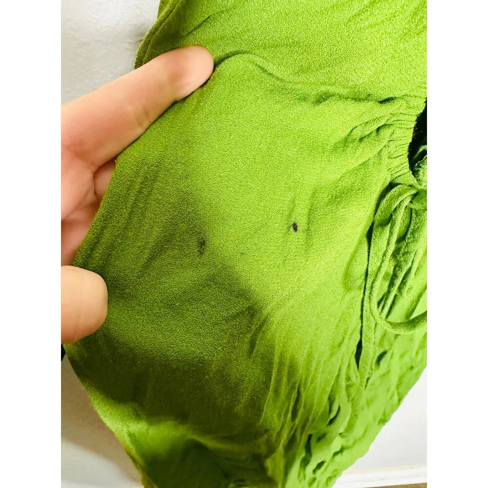 REFORMATION Green Dover Sleeveless Tie Back Strappy A-line Midi Dress Size 0 - Image 10