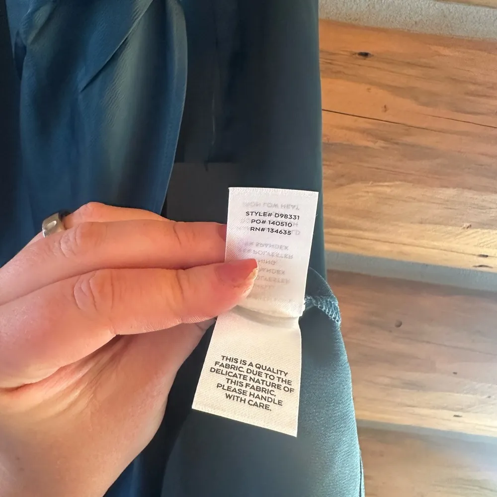 Lulus Hot Night Out Teal Green Satin Surplice Faux - Image 7