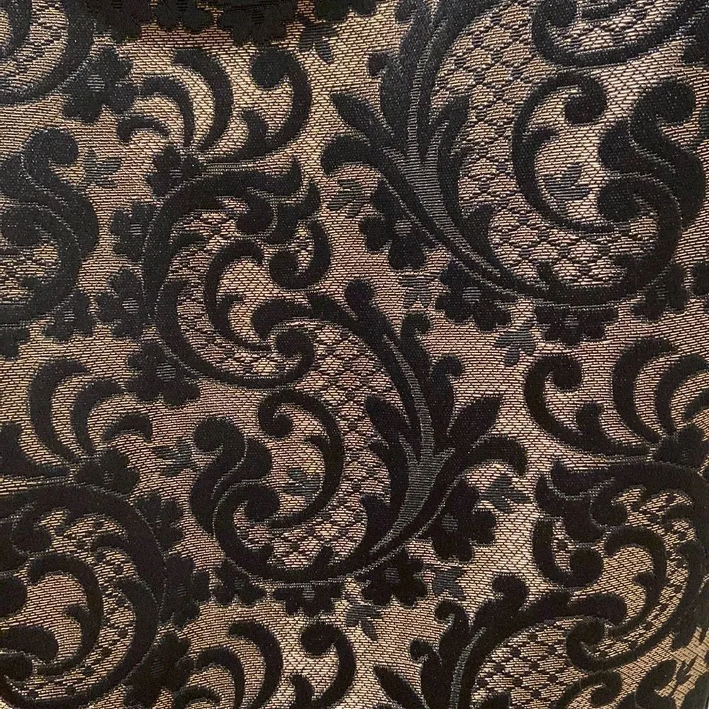 ANN TAYLOR LOFT Strapless Dress- NWT Black & GOLD Brocade Size 10 - Image 6