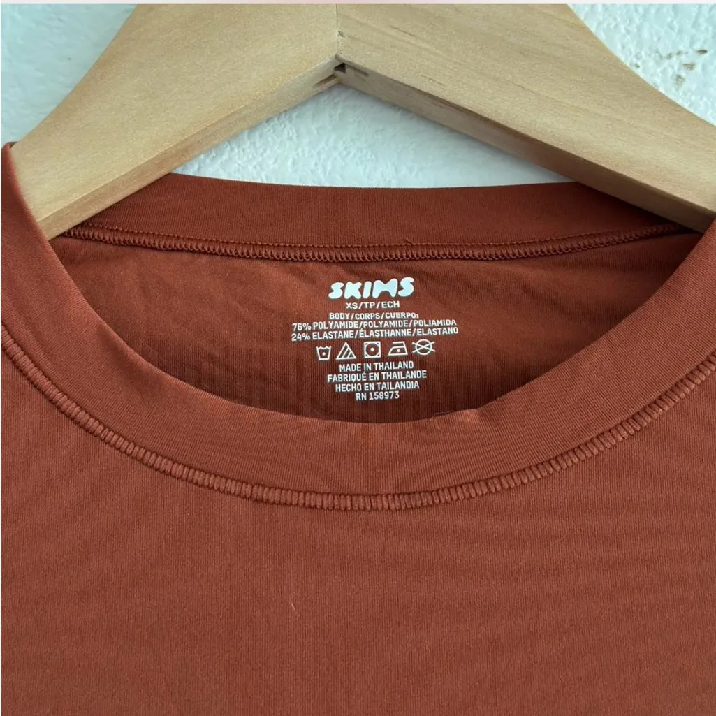 NWT Skims Fits Everybody Crew Neck Long Sleeve Dress XS - Image 5