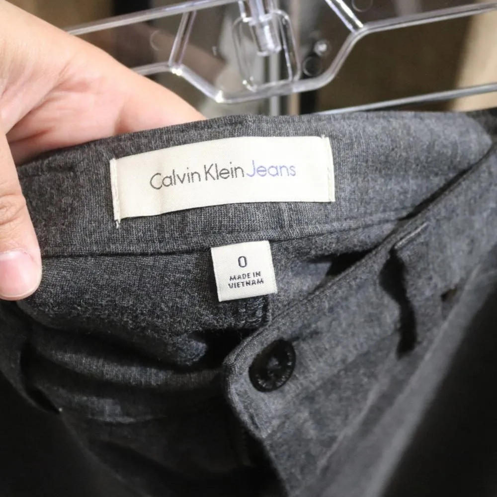 Calvin Klein Jeans Gray Slacks Sz 0 - Image 4