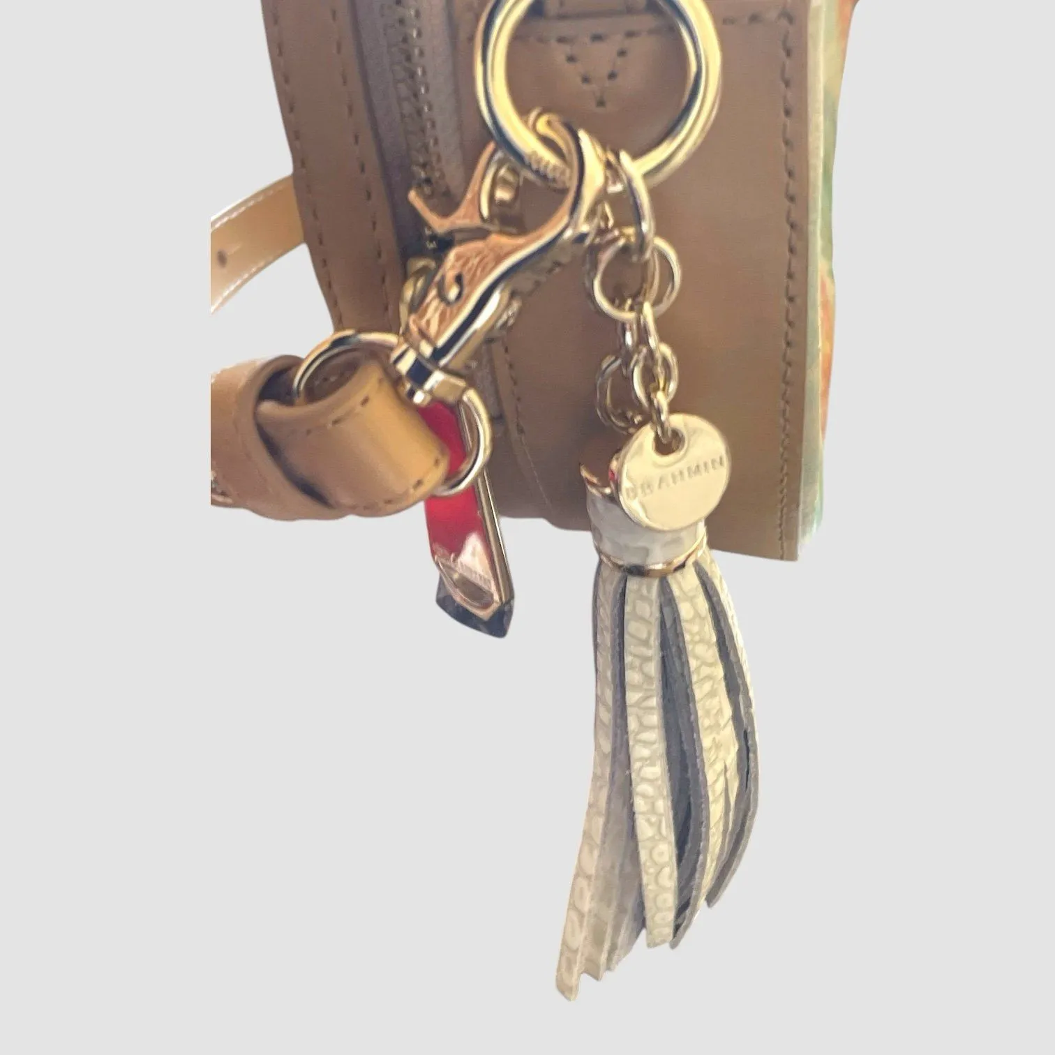 Brahmin Lane Multi Pompano Leather Pineapple Print Crossbody Bag NWT - Image 5