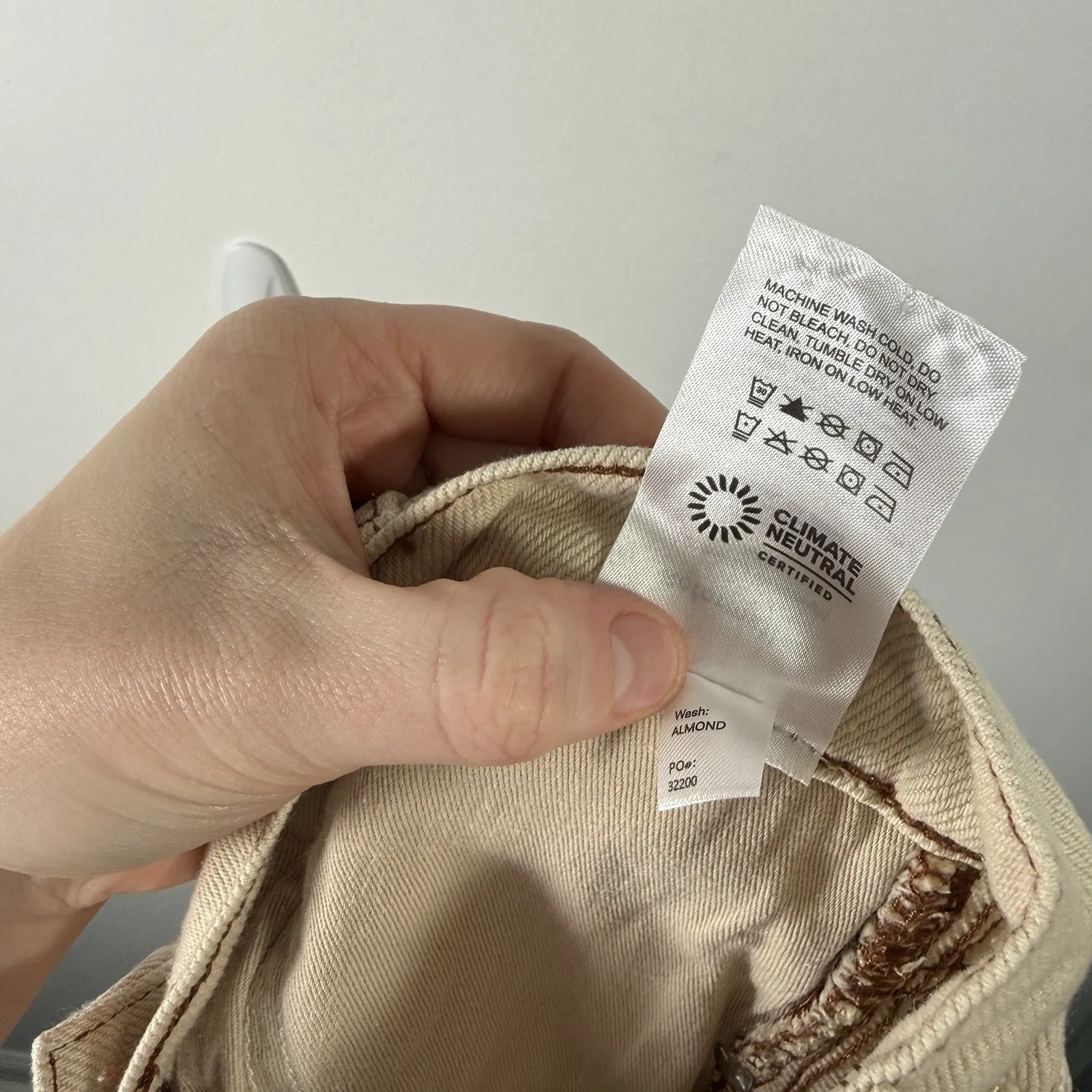 Reformation Cowboy High Rise Straight Jeans Almond Wash NEW Womens 28 - Image 8