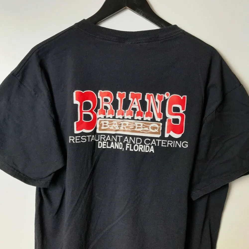 Brian's Bar Deland Florida T Shirt Vintage Y2K Black Large L Graphic Tee - Image 6