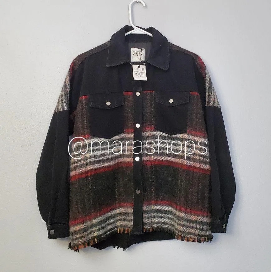 Zara wool denim jacket - Image 3