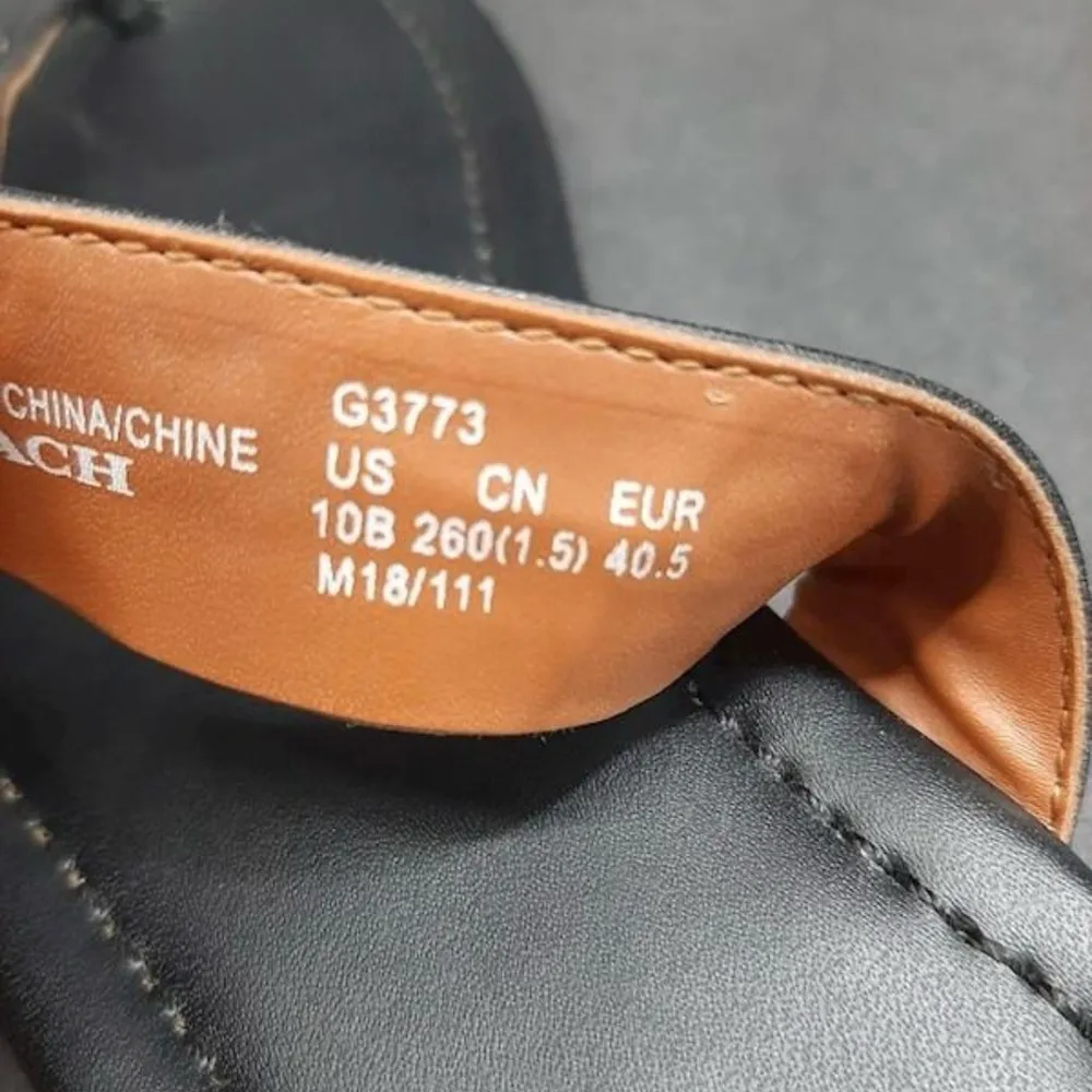 Coach Black Thong Sandal Size 10 - Image 6
