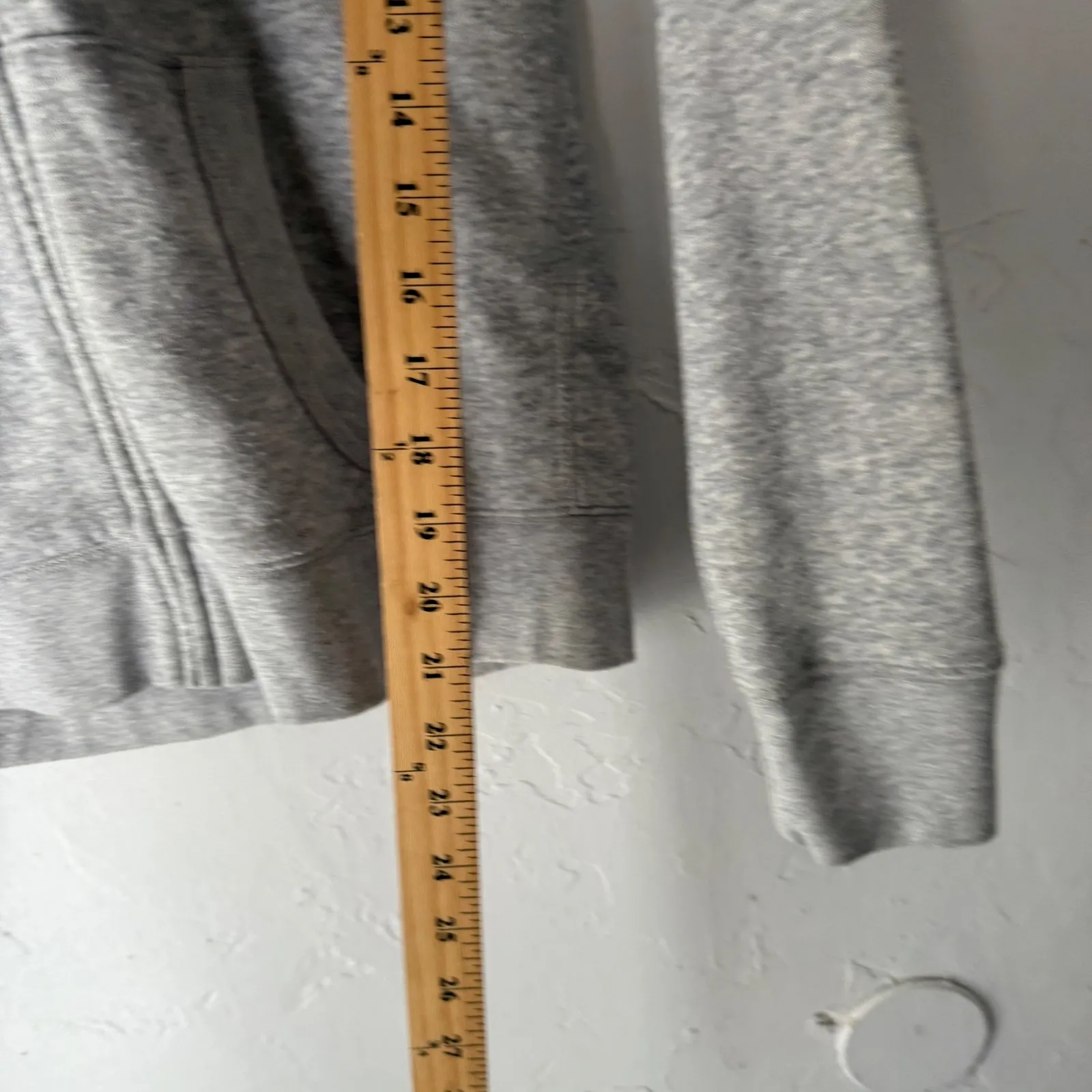 Aeropostale Vintage Y2k Gray Full Zip Hoodie Sweatshirt Embroidered LOGO Size S - Image 5