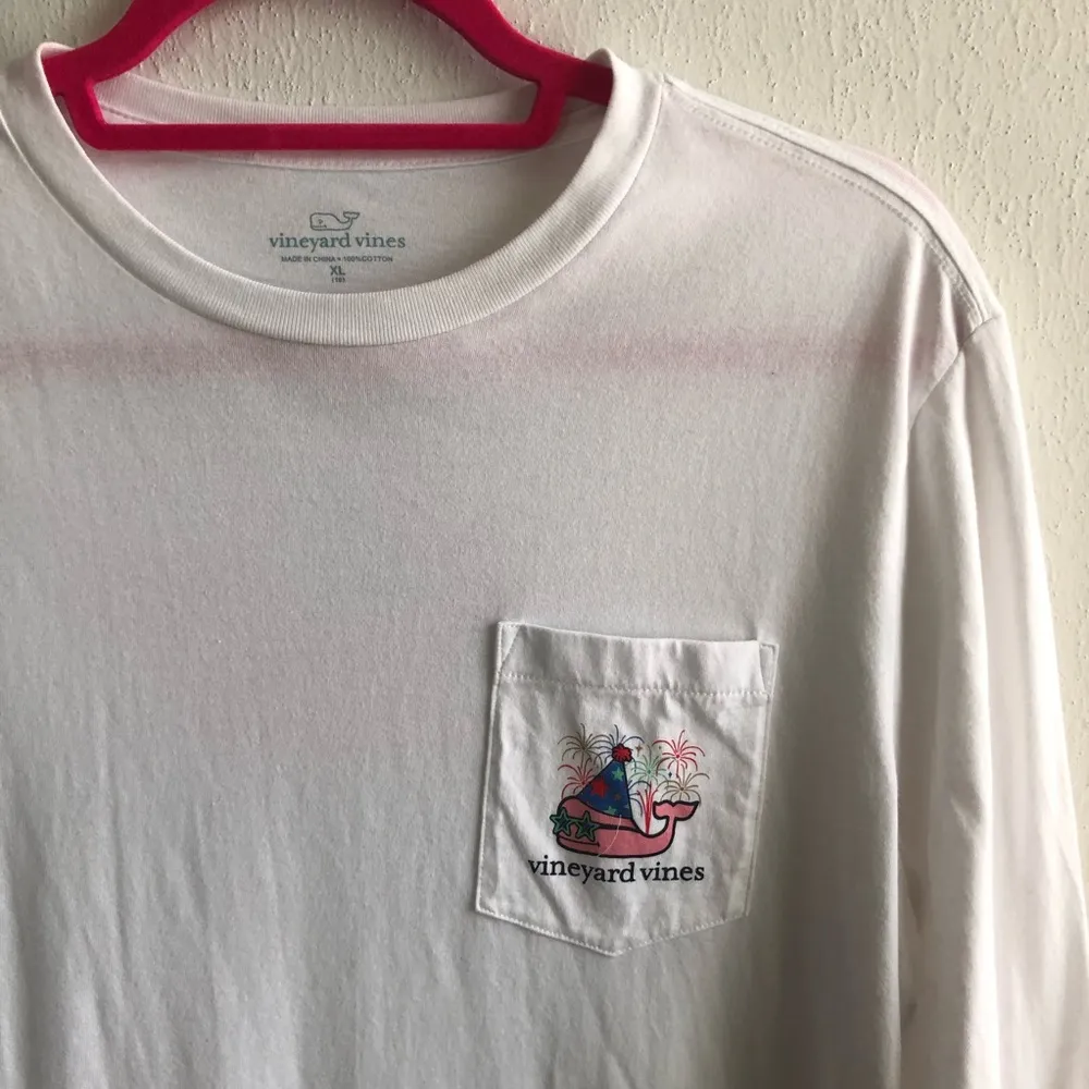 Vineyard Vines  Top New Years 2017 Logo Pocket Tee - Image 3