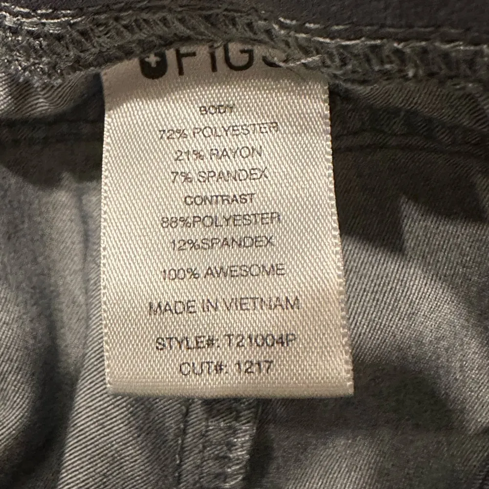 Gray Pants with Teal Drawstring - Image 4