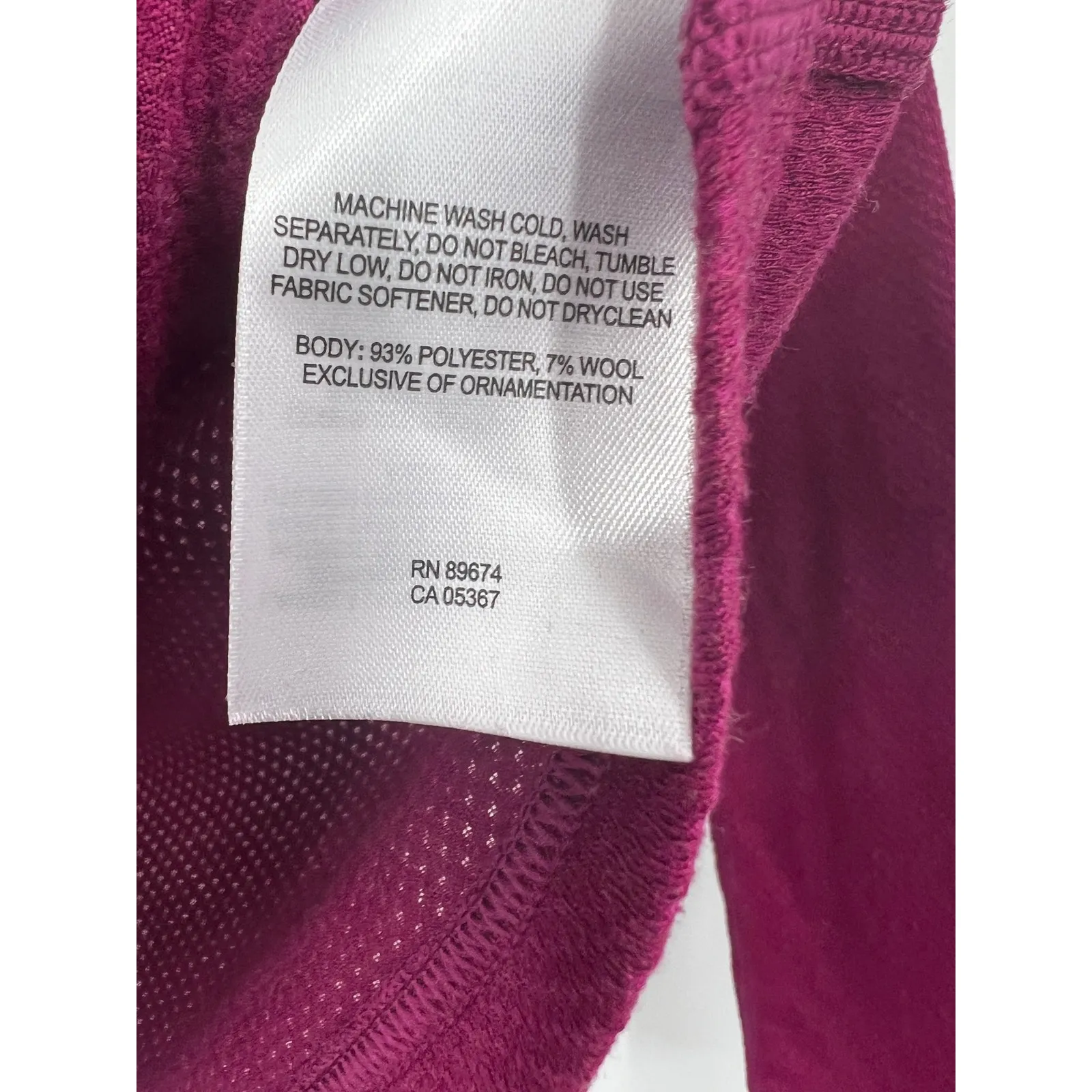 Mountain Hardwear Women's Lightweight Henley Top Long Sleeve Burgundy Size XS - Image 2