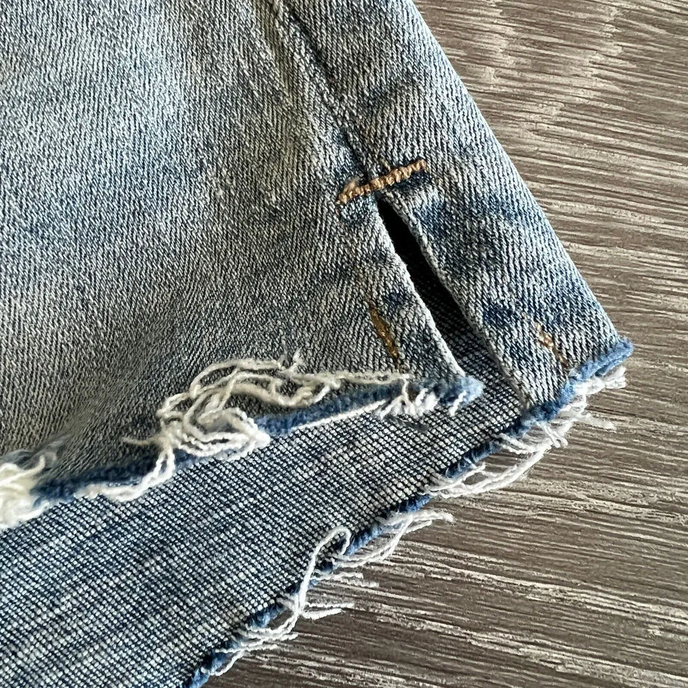 Cosmic Blue Love Denim Shorts Womens 29 Better Days Blue Distress Stitch Fix - Image 10