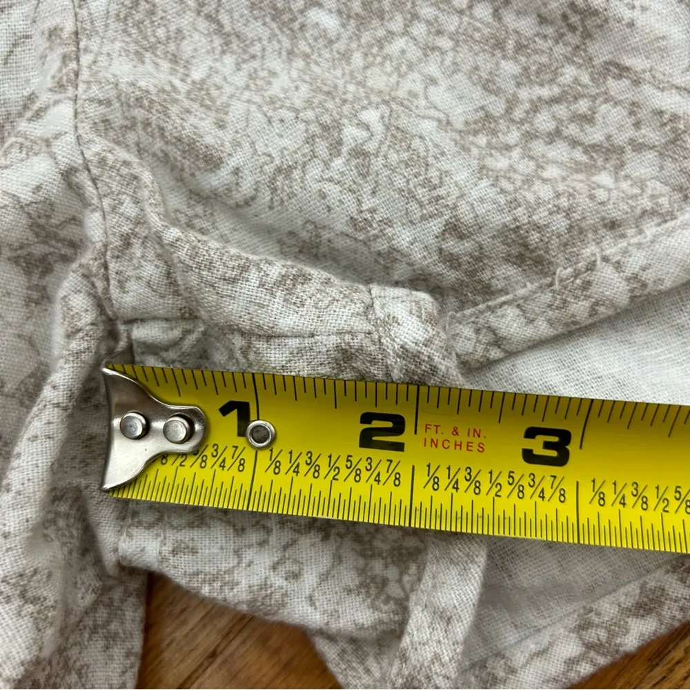 Rewash | Snake Print Linen Blend Lightweight Shorts Size   XL - Image 11