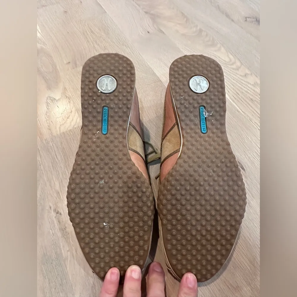 Cole Haan x Nike Air women’s Suede Leather Tennis Shoes tan pink 8.5 - Image 8