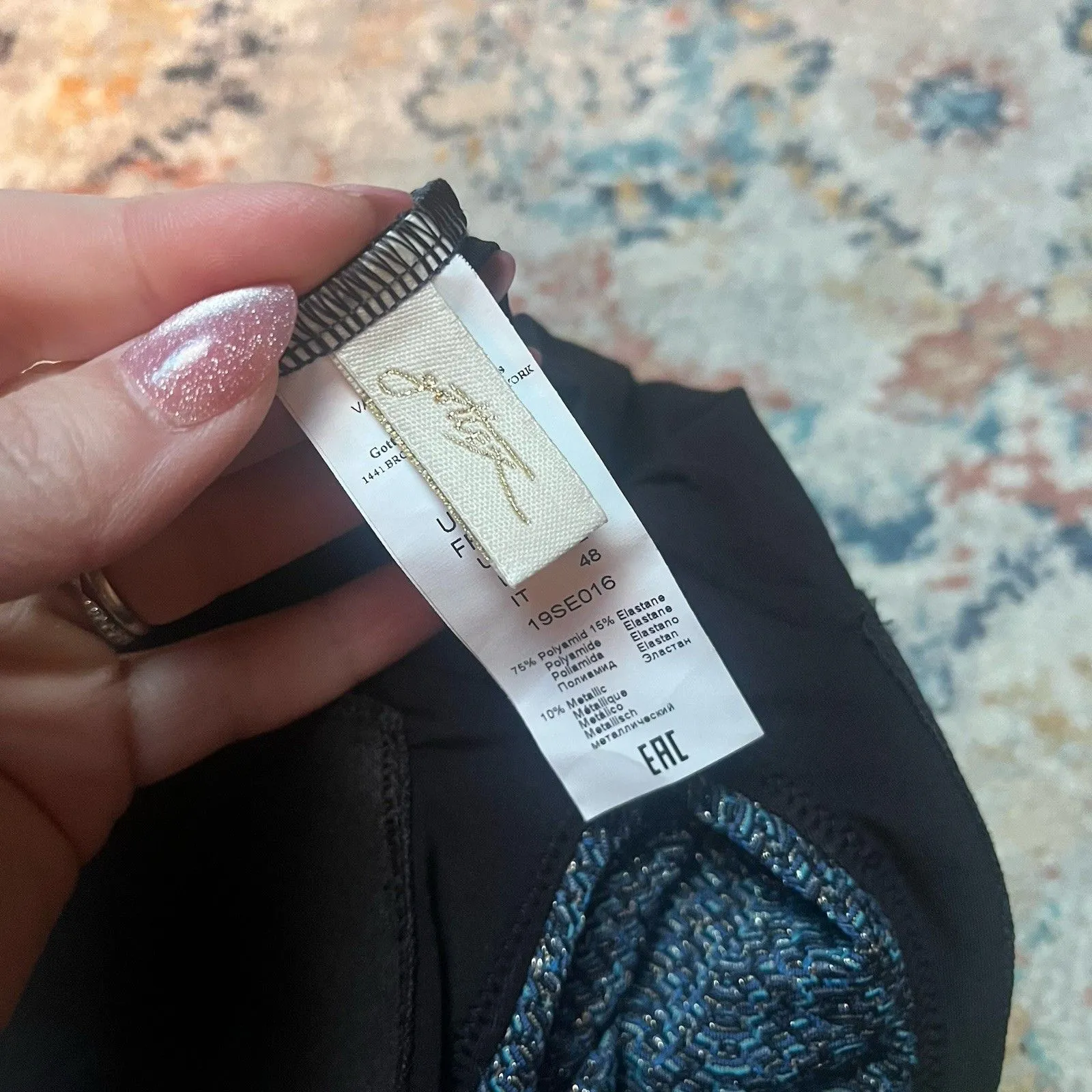 GOTTEX Cruise Tummy Control Lined Sz 12 Blue One-Piece Swimsuit NWT $228. - Image 10