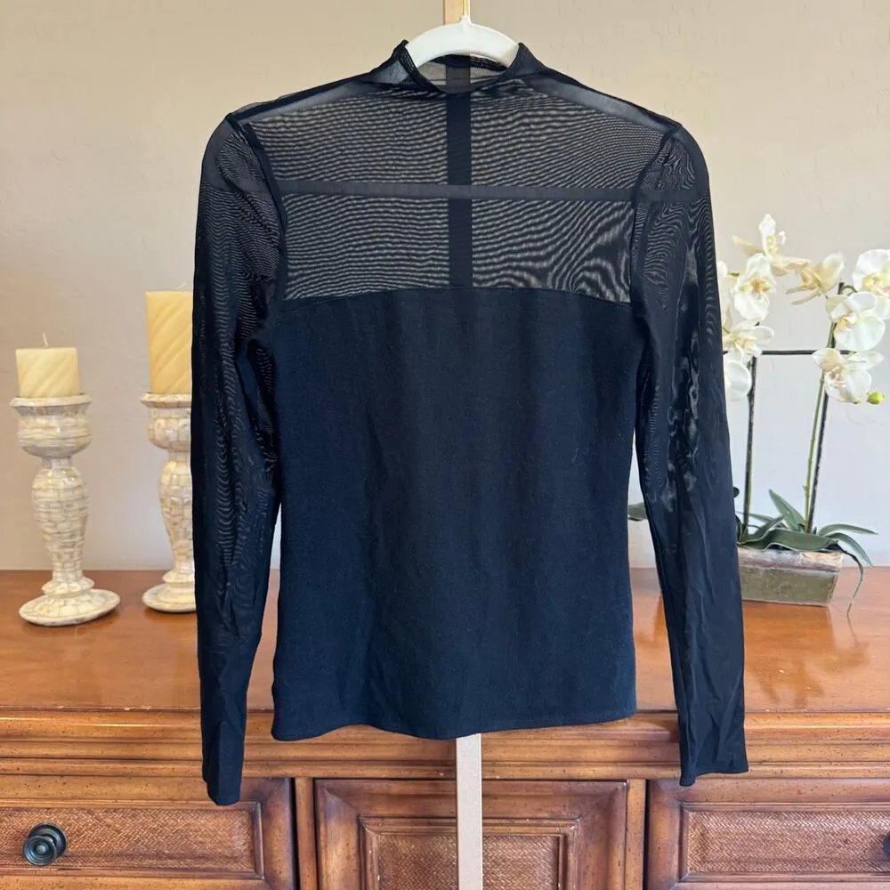 Generation Love Manda Mesh Top – NWT XS Black Sample - Image 2