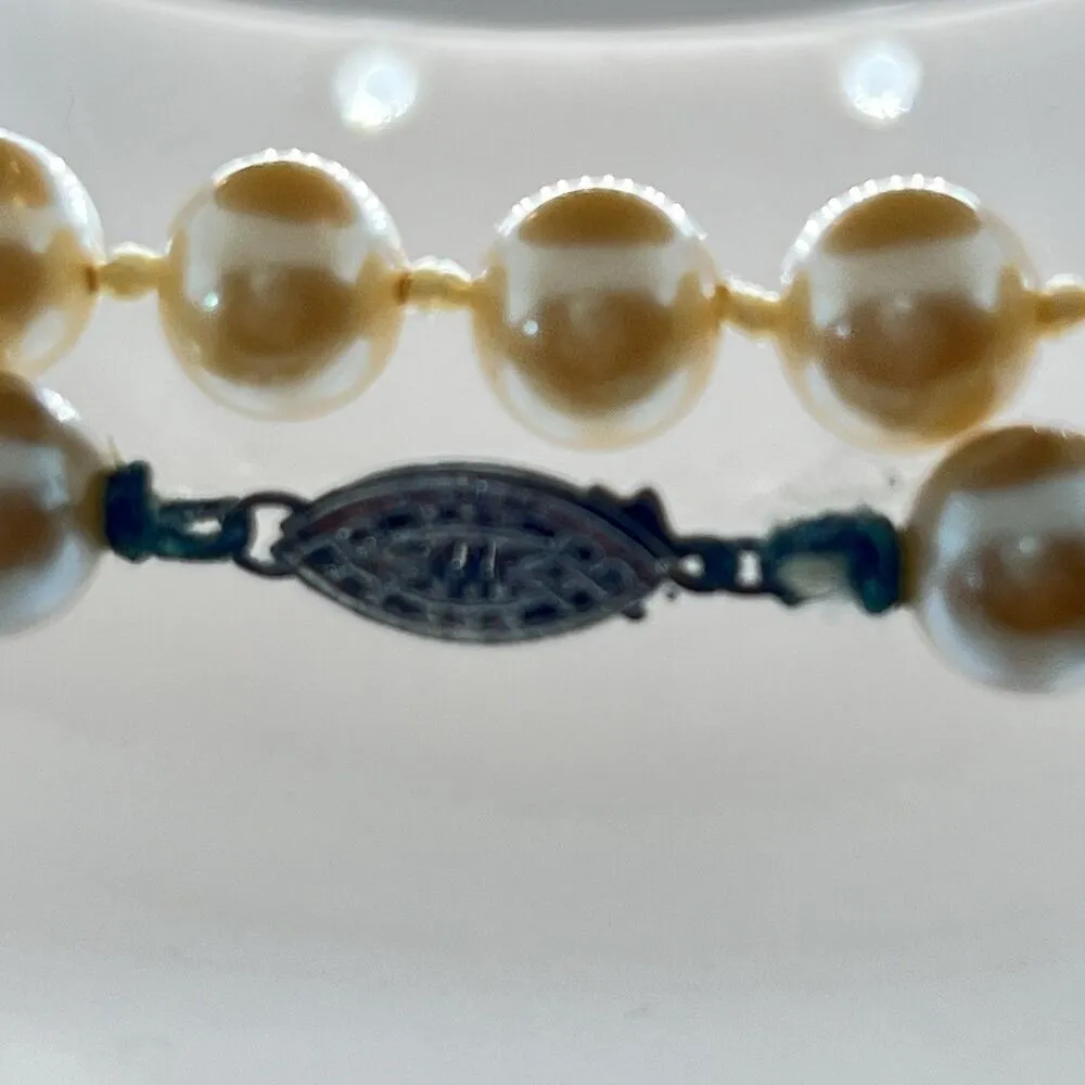 VTG Champagne Colored RICHELIEU 38" Simulated/Faux Pearl Necklace - Image 7