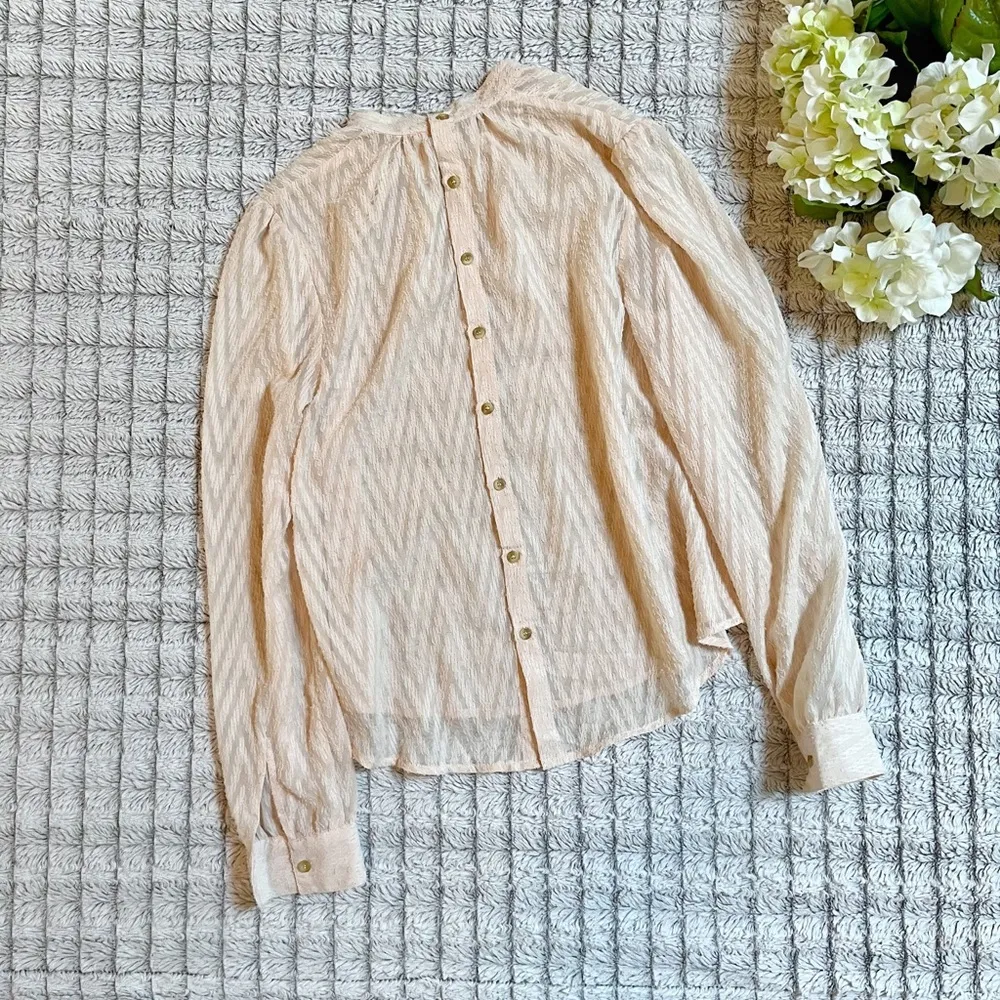 Free people High-Neck Back Button Blouse - Image 4