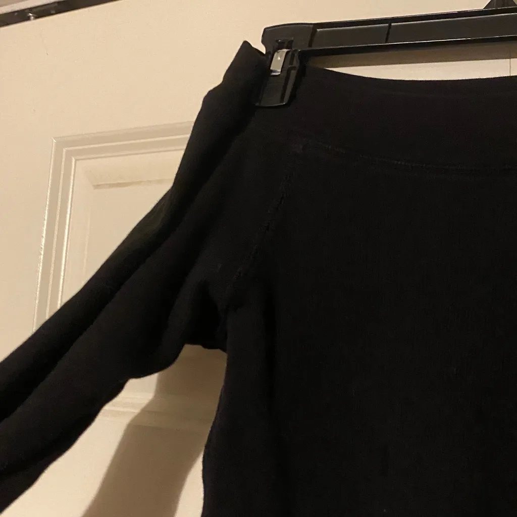 Black Long Sleeve off the shoulder Top - Image 2