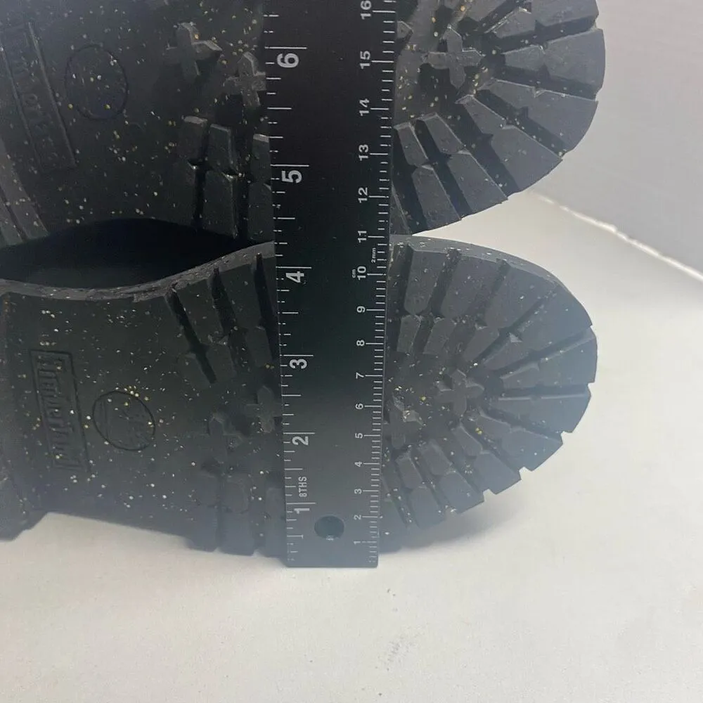 TIMBERLAND Women’s Rebolt Boot Black Gold Size 6‎ Nubuck Suede Leather Lace Up - Image 8