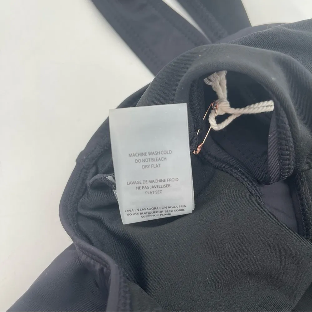 GOOD AMERICAN Bikini Top Extra Large U Ring Vegas Black Beach Swim Minimal NWT - Image 10