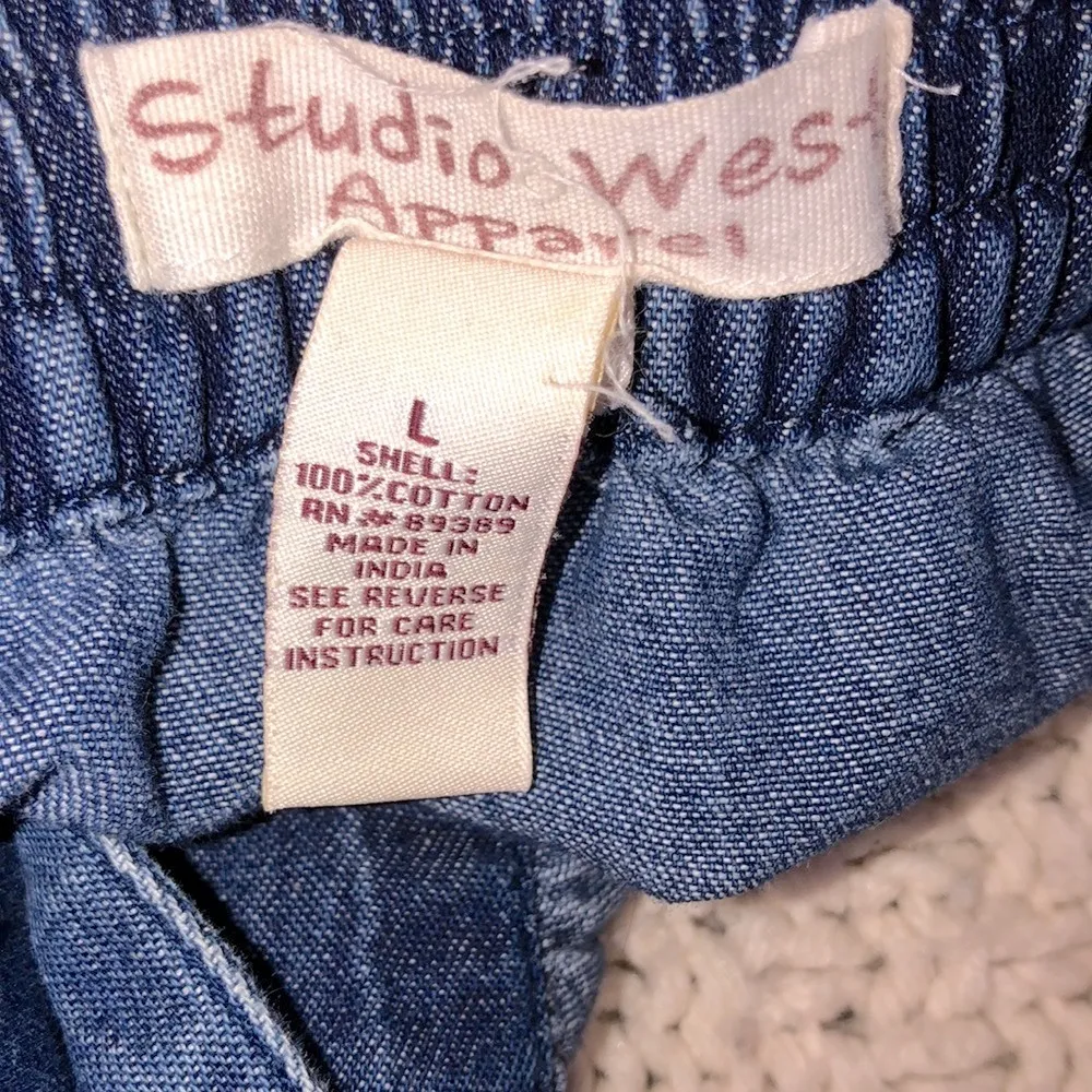 Studio West denim maxi skirt size large - Image 3