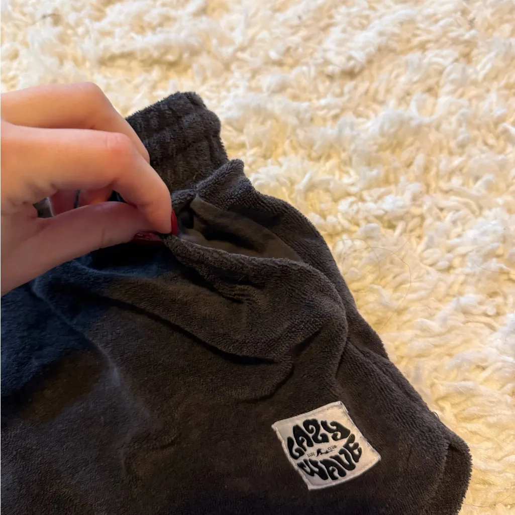 H&M Charcoal Terry Cloth Shorts - Image 4