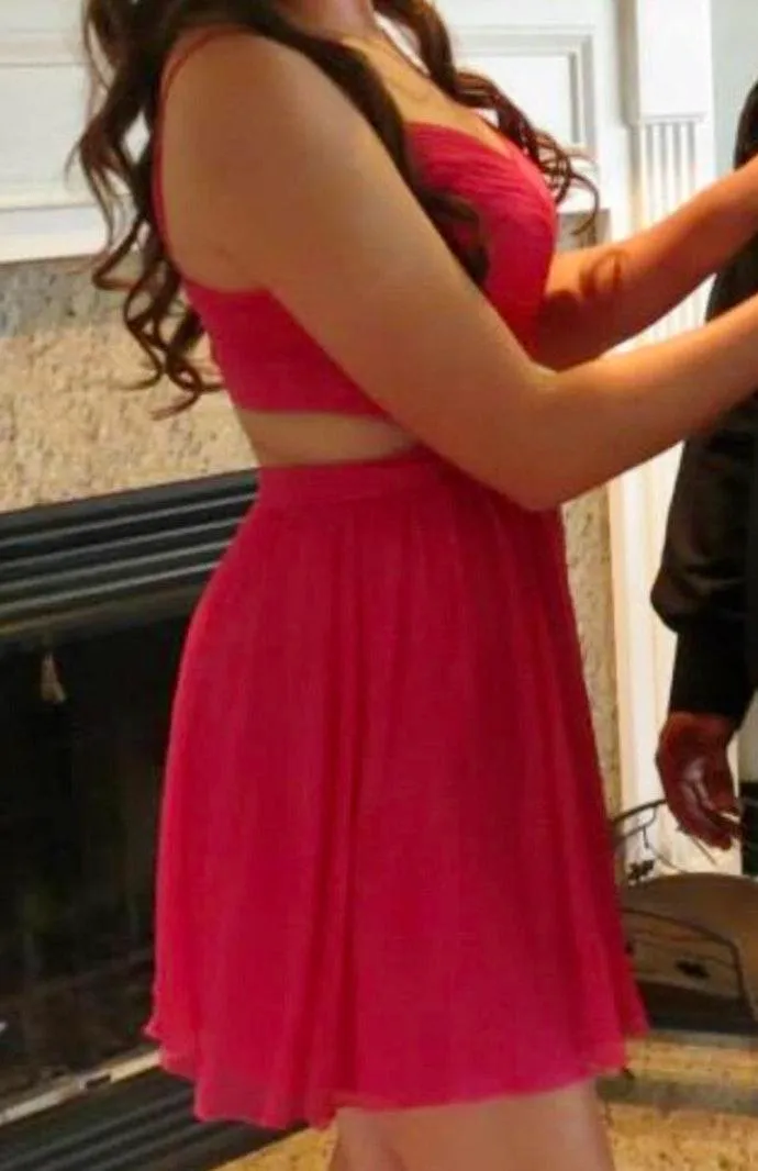 Marciana Hot Pink Mini Dress - Image 4