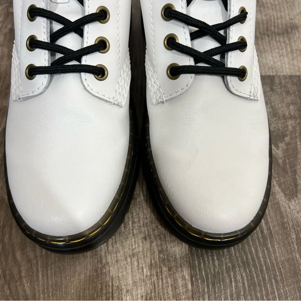 Dr. Martens White Zavala Combat Boots - Image 6