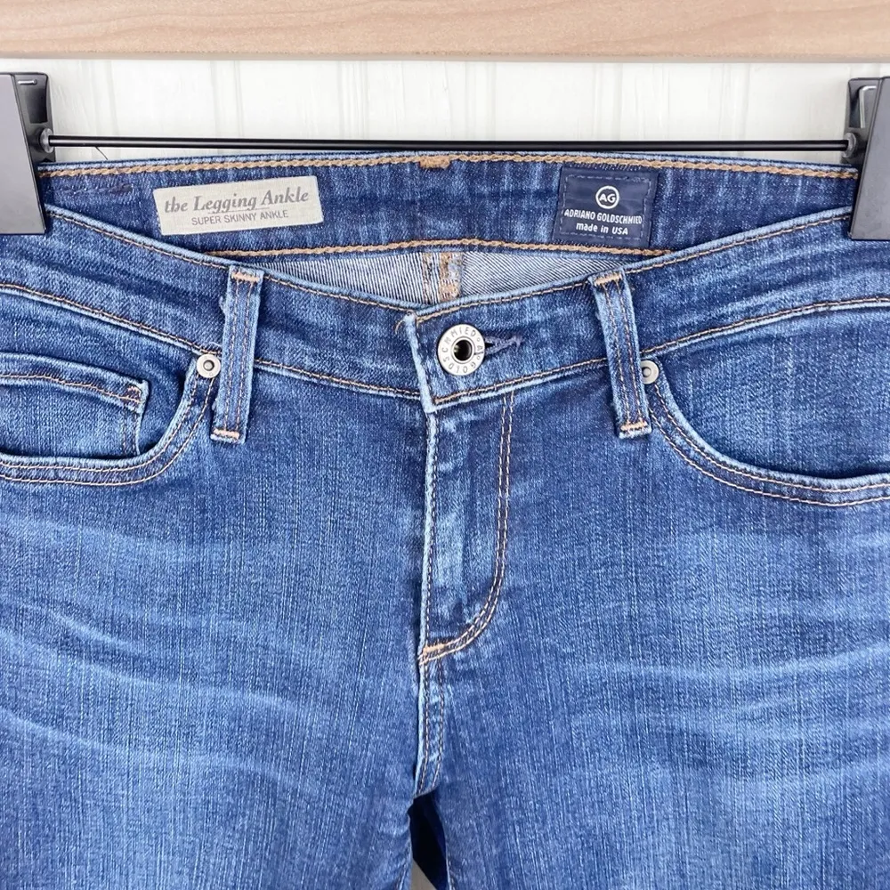 Ag Adriano Goldschmied The Legging Ankle Super Skinny Jeans Dark Wash Size 25 - Image 3