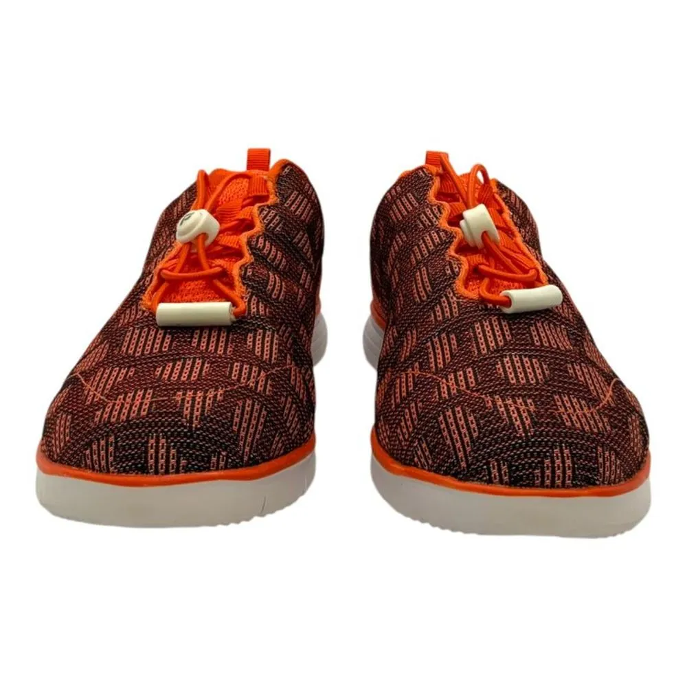Propet TravelFit Walking Shoe Orange/Black US Women's 6 4E(XX) Orange - Image 4