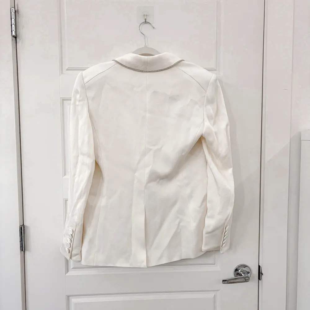NEW Veronica Beard Jagger Dickey Jacket Blazer Winter White - Image 10