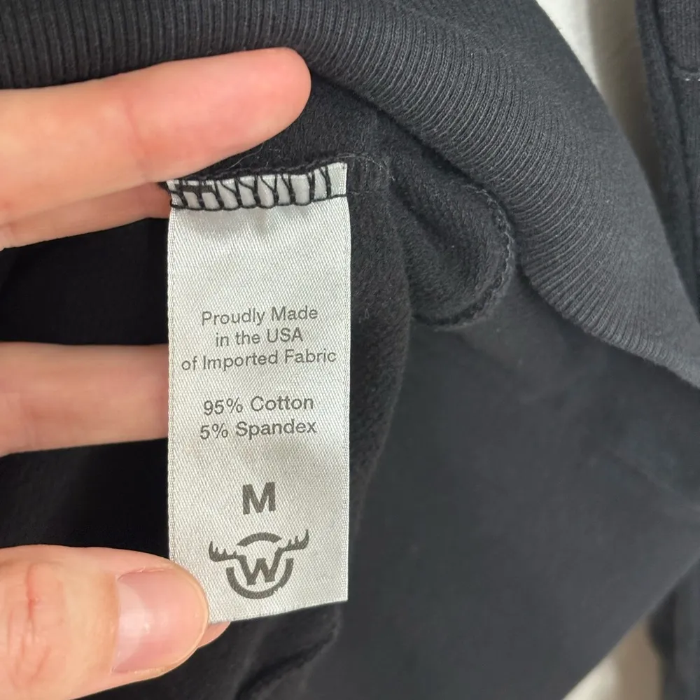 Moosejaw Women’s Long Line Cotton Hoodie in Black - Image 7