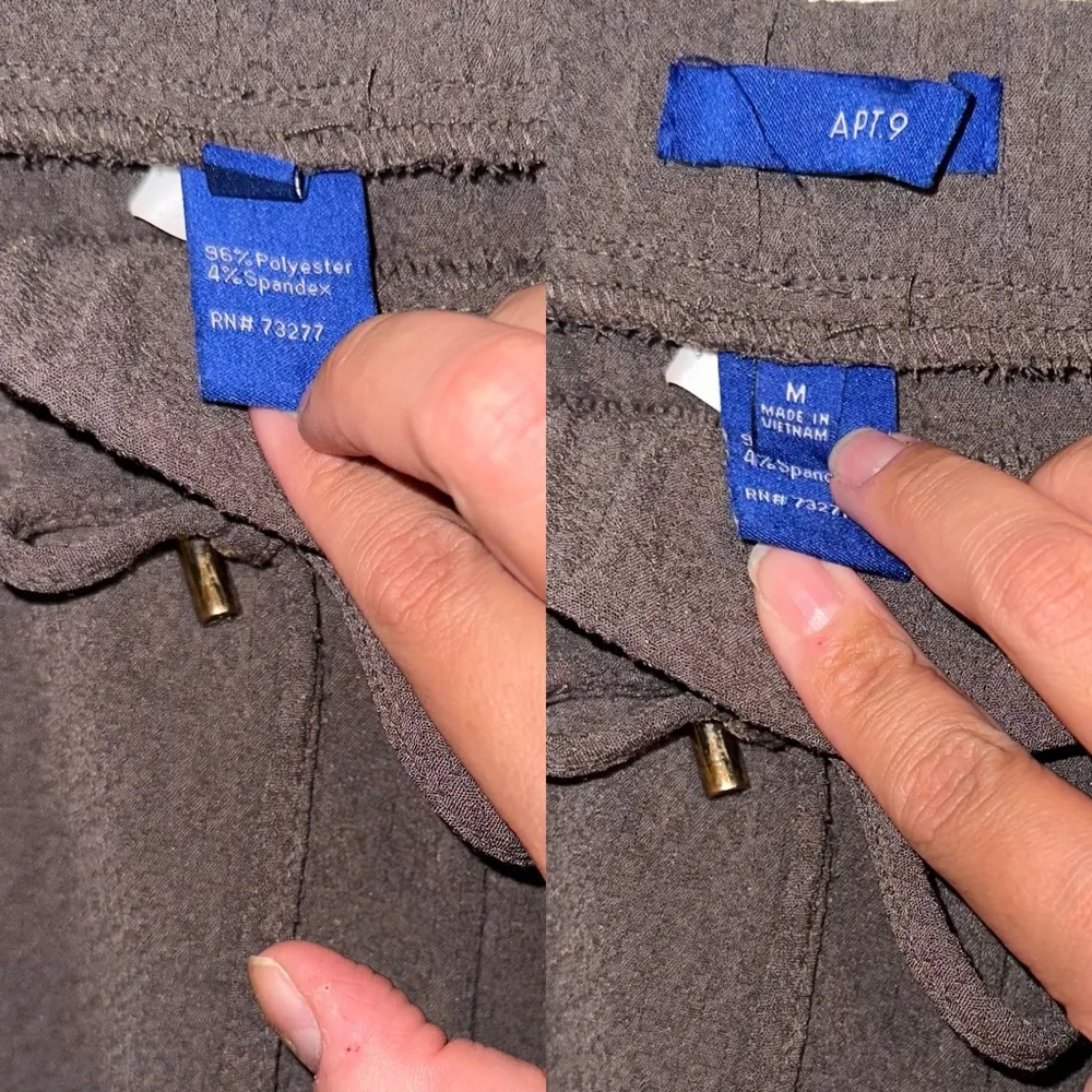 Apt. 9 Gray Business Casual textured/patterned jogger pants size Medium - Image 15