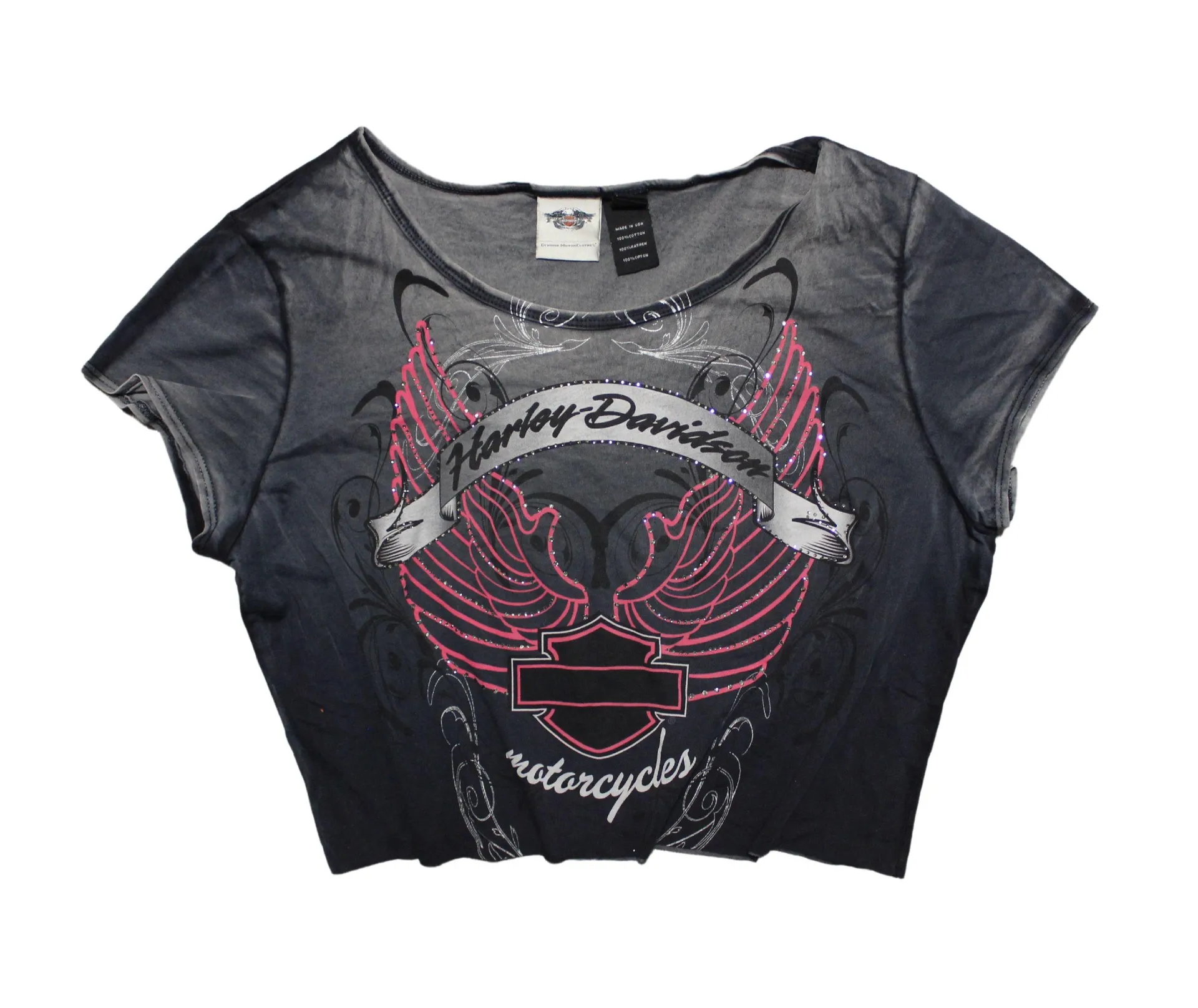 Harley Davidson Y2K Crop Top - Image 2