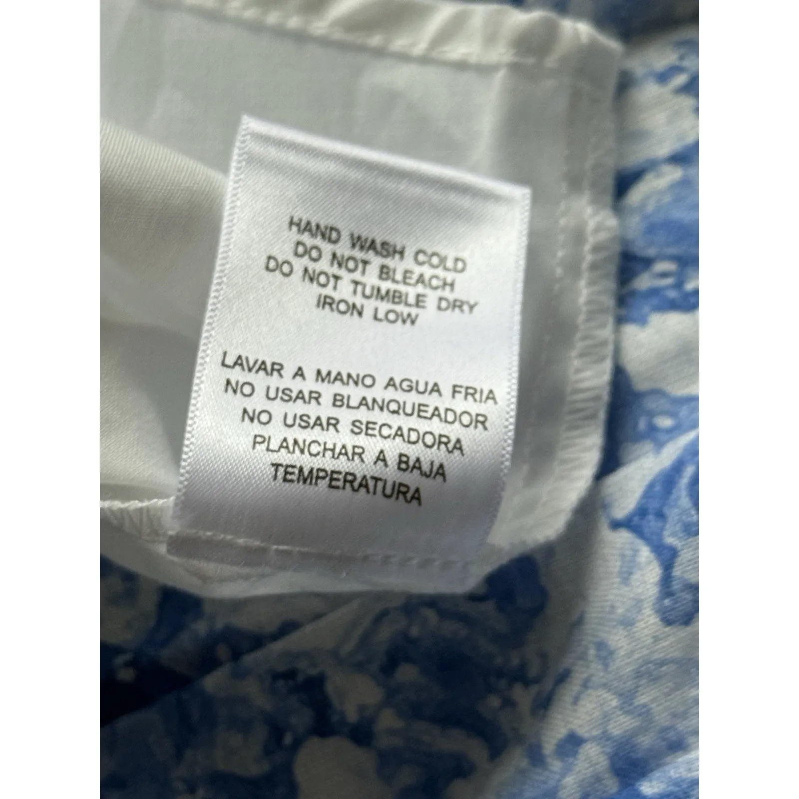 NWT Tuckernuck Hyacinth House XL Blue White Floral Midi Dress Romantic Garden - Image 6