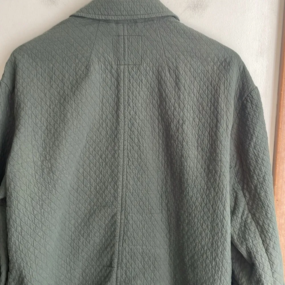 Madewell Diamond Jacquard Shaw Blazer Dark Forest - Image 8