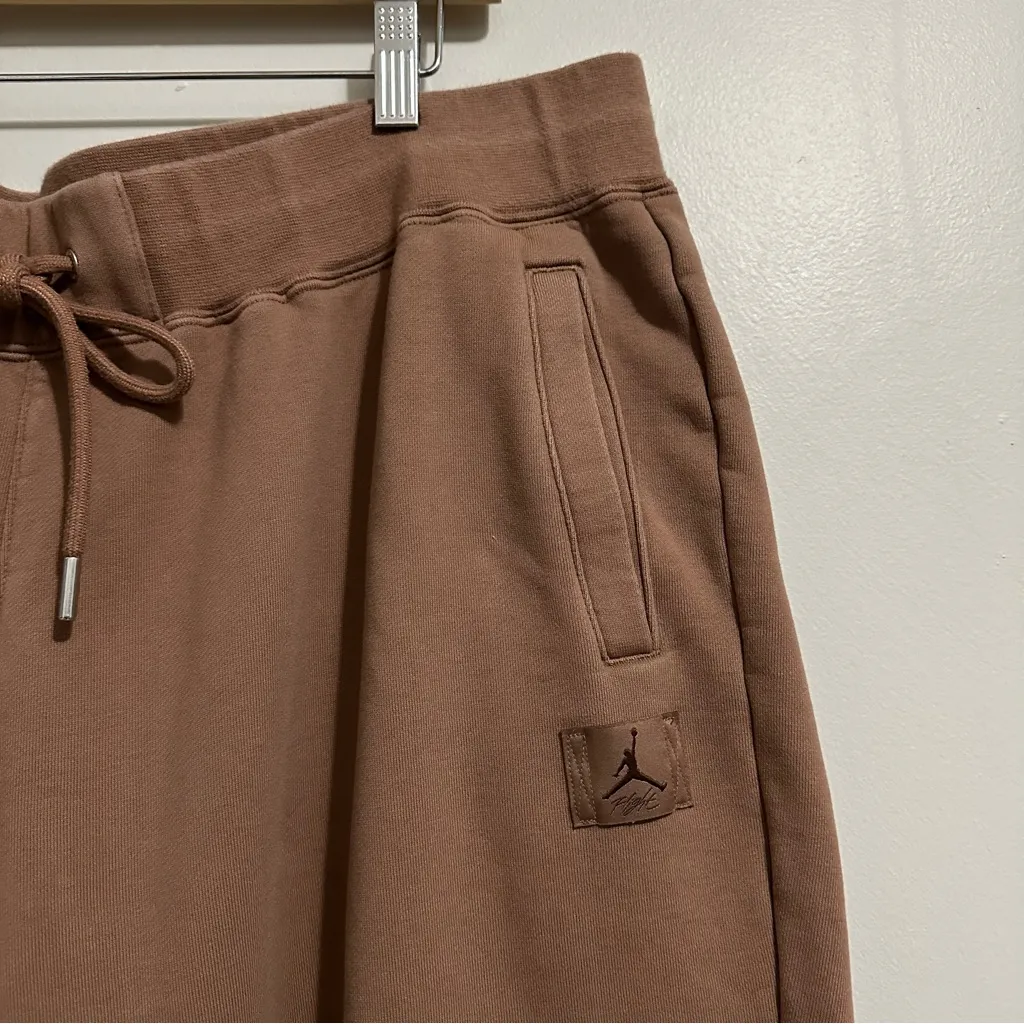 Air Jordan Flight Loose Fit Active Lounge Fleece Sweatpants Brown 2X FV7059 223 - Image 4