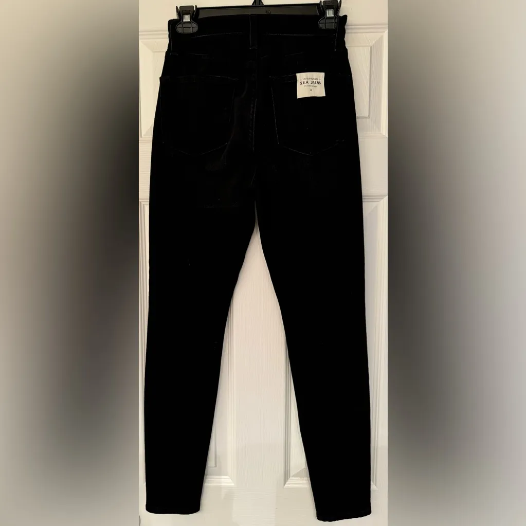 Outerknown S.E.A. Hudson Skinny High Rise Women’s Black Jeans Size 25 - Image 3