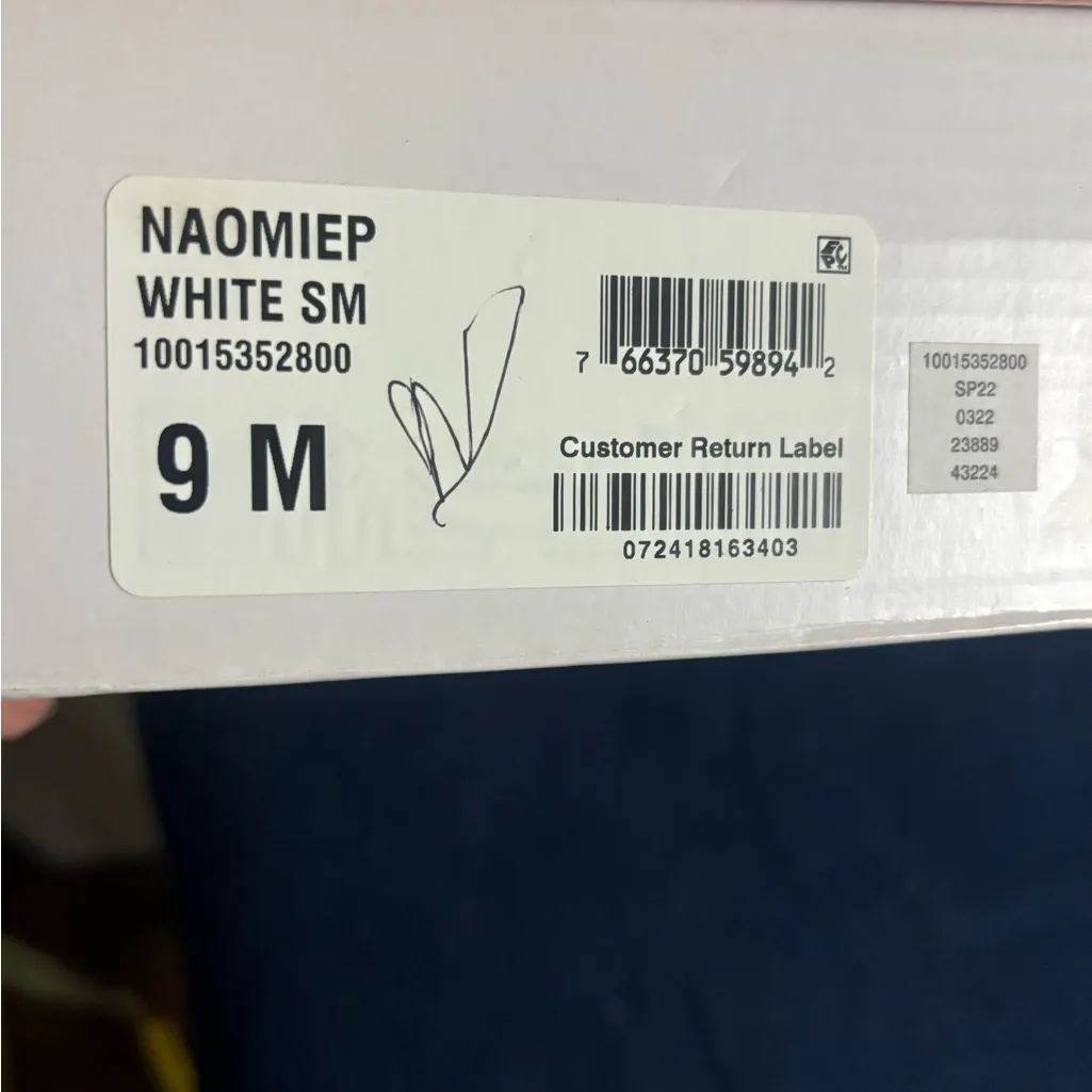 Wild Pair Naomie Thong Platform Wedge Sandals Womens 9 M White Shoes NWB - Image 9