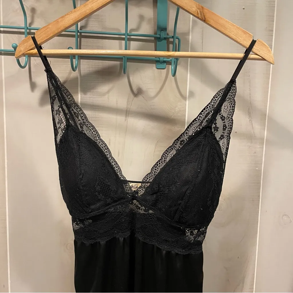 Dreamy Y2K style whimsigoth satin lace sexy maxi dress boho queen lingerie look - Image 15