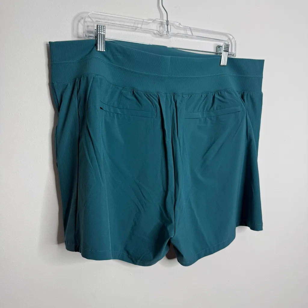 NWOT‎ Athleta Brooklyn Short Teal Green Size 18 - Image 5