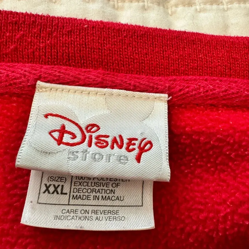 VTG 90s Disney Store Fleece Sweatshirt Mickey #28 Size XXL - Image 7