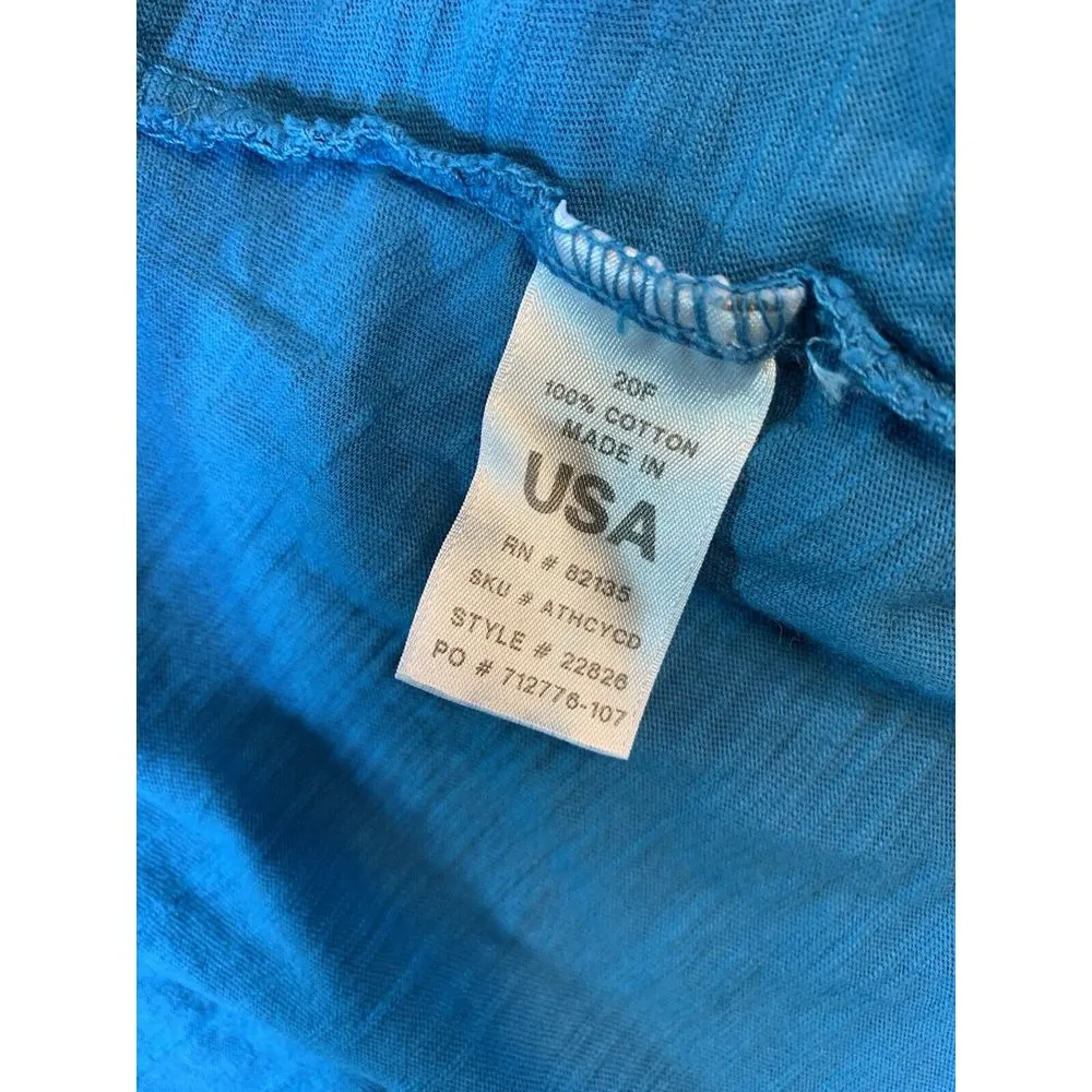 Fresh Produce Cardigan Sweater Large Beachy Coastal Grandma Lightweight Blue - Image 11