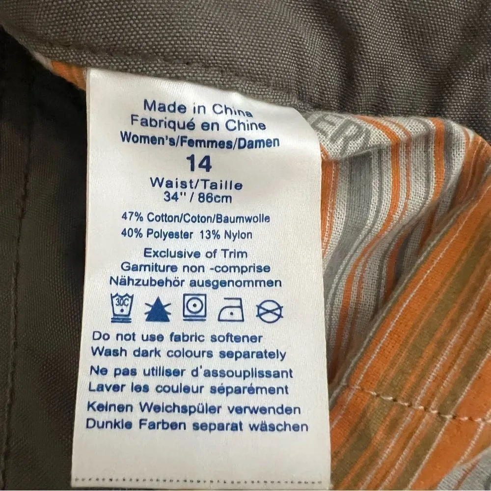 ARCTERYX Womens Cropped Cargo Capri Pants in Green Size 14 Outdoor Hiking - Image 7