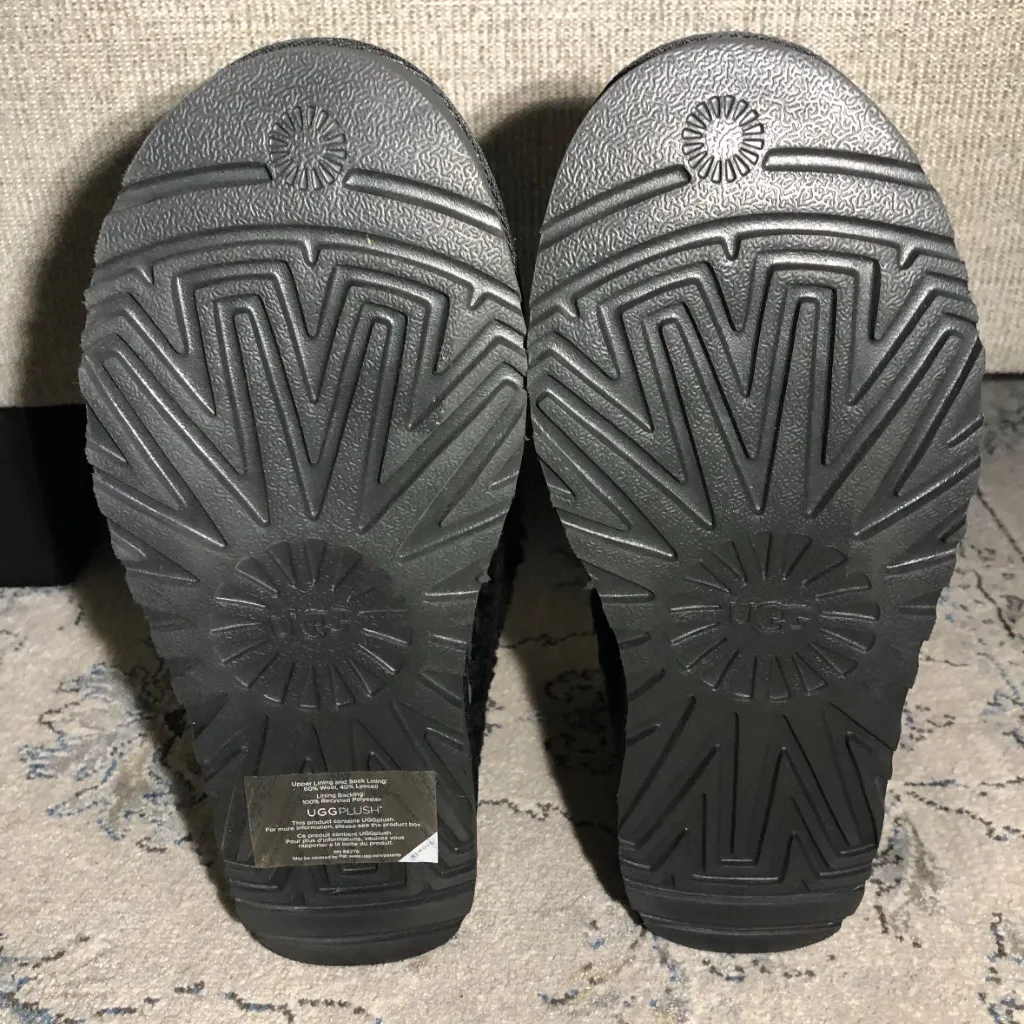 UGG  Mini Braid Cuff Boots Black - Image 5