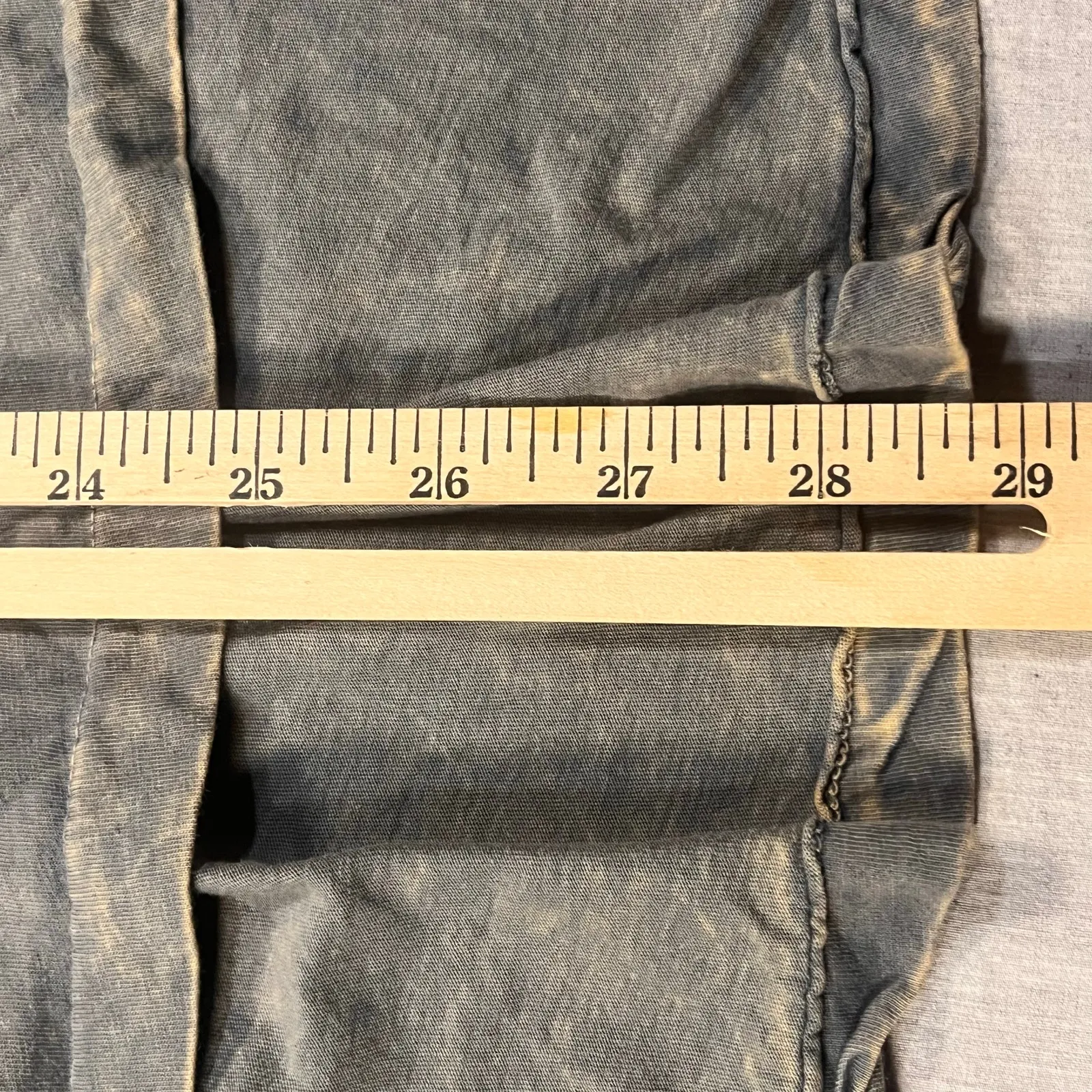 American Age XL Distressed Grunge Long Sleeve Tunic Top Gothic Cross Boho Flowy - Image 4