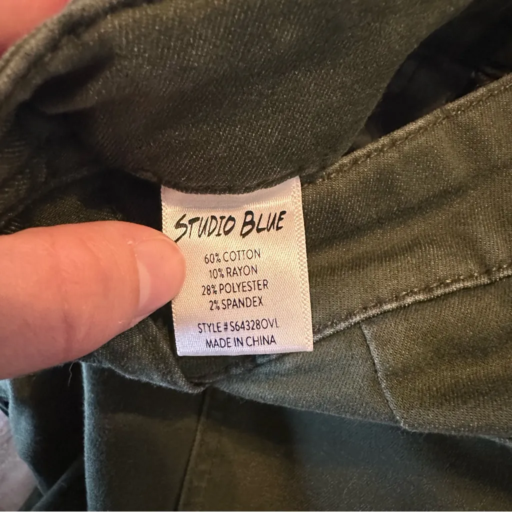 Studio Blue  Green Utility Pocket Jeans, Women’s 27 - Image 5