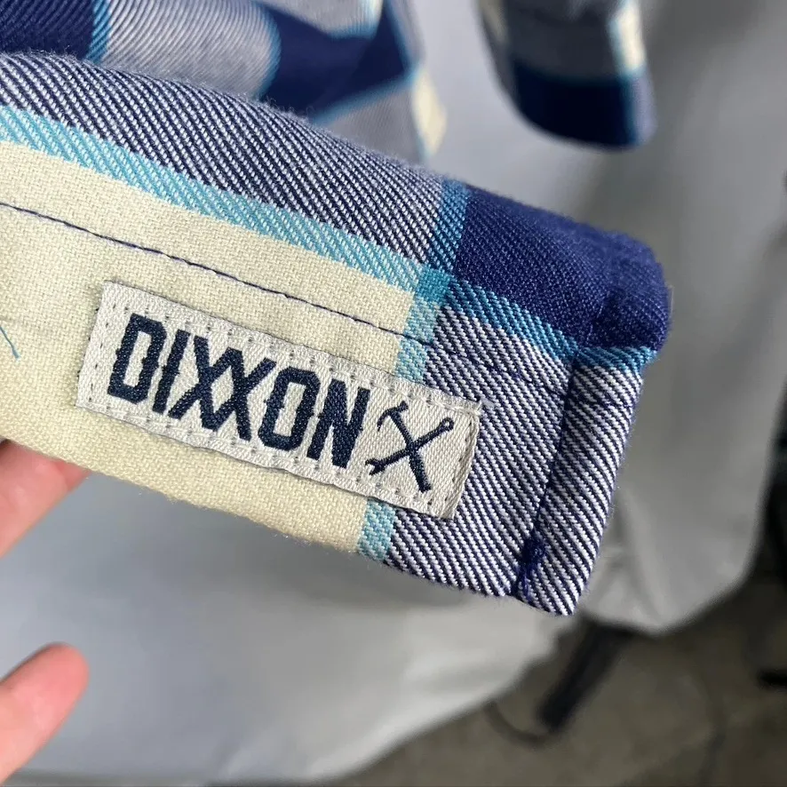 Dixxon Flannel Co bar Harbor Blue Plaid Button Shirt Womes L Limited Edition Size L - Image 7