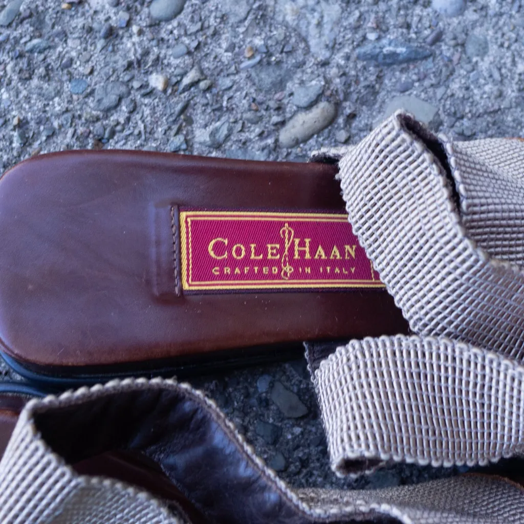 Title:
Cole Haan Italy Woven Leather-Trim Platform Sandals – Women’s 7 - Image 3