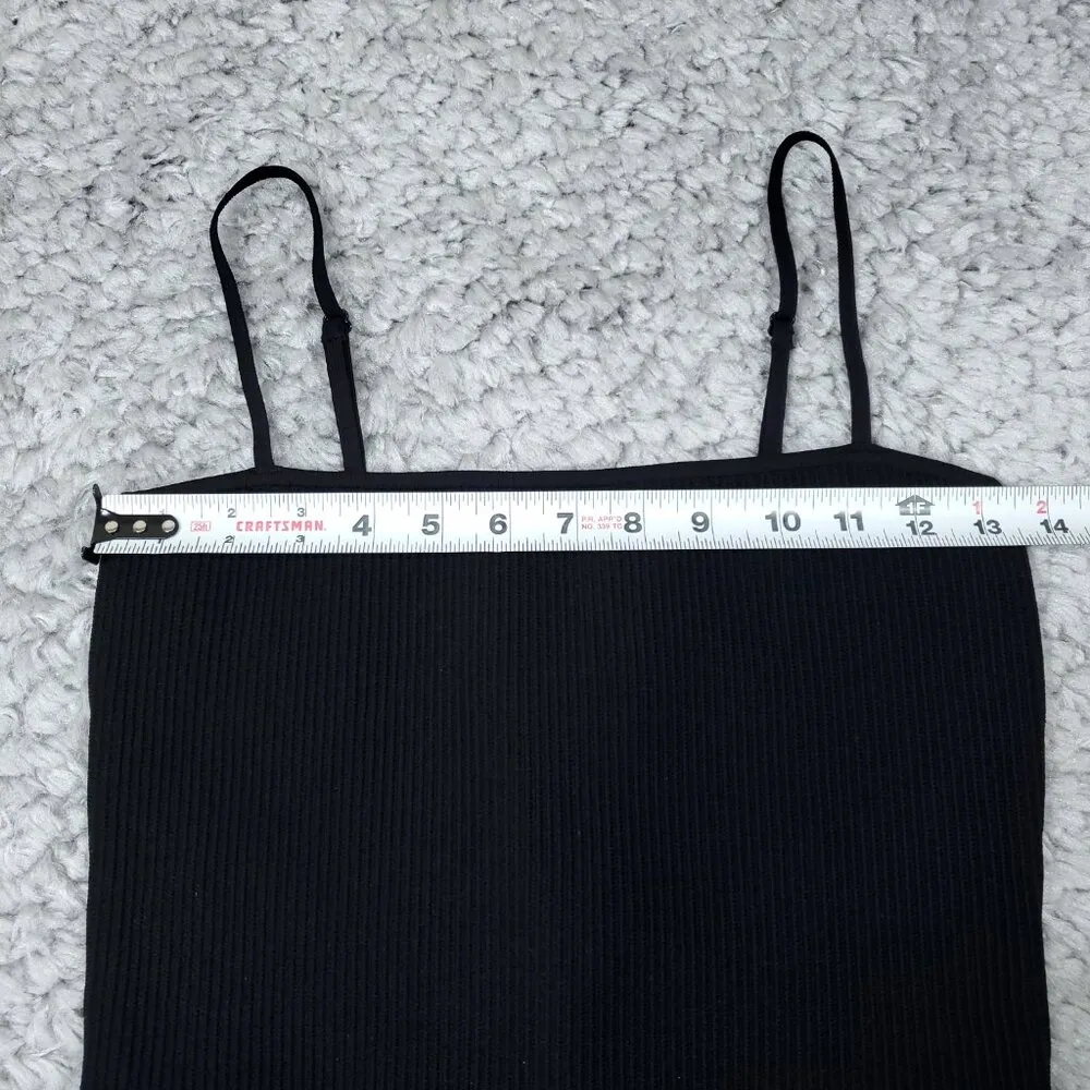 Aritzia Babaton Sculpt Knit Cami Mini Dress Black Stretch Size Medium - Image 6